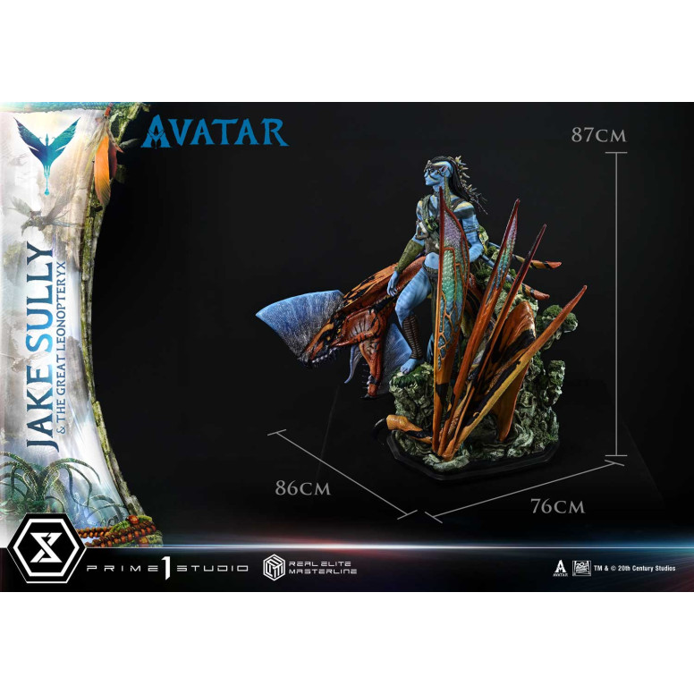 Prime 1 Studio Avatar - Jake Sully & Der große Leonopteryx Deluxe Bonus Version 1/4