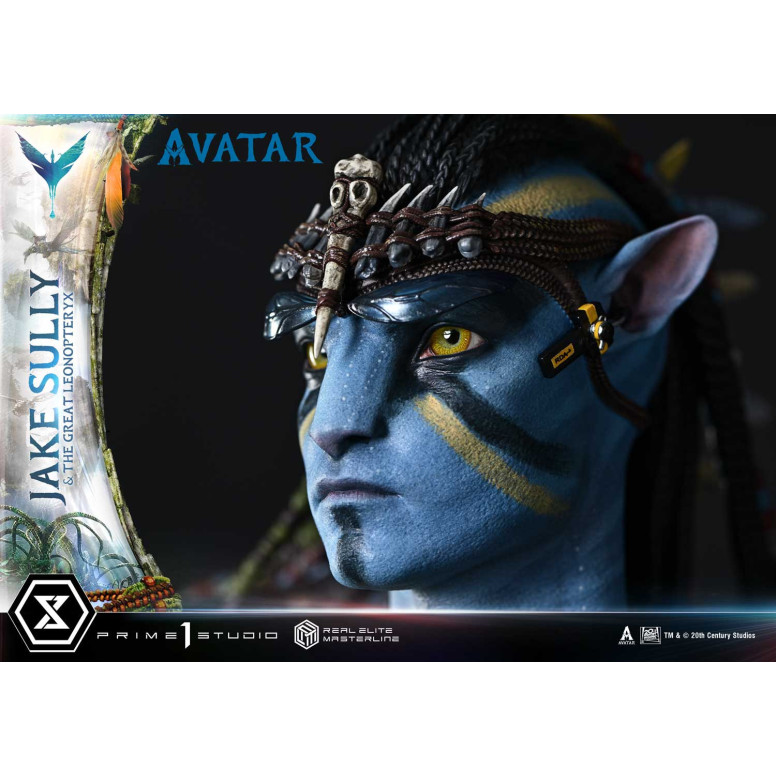 Prime 1 Studio Avatar - Jake Sully & Der große Leonopteryx Deluxe Bonus Version 1/4