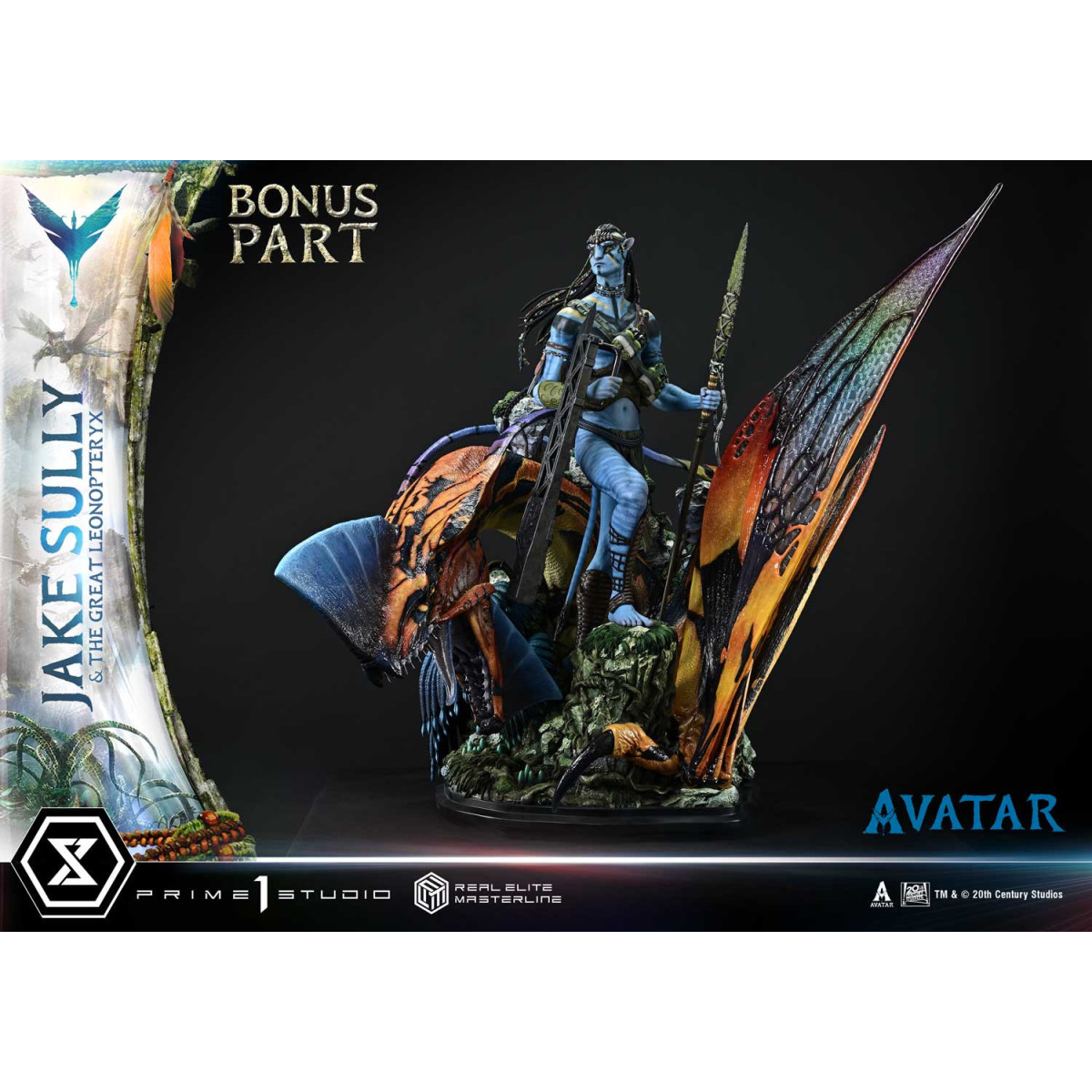 Prime 1 Studio Avatar - Jake Sully & Der große Leonopteryx Deluxe Bonus Version 1/4