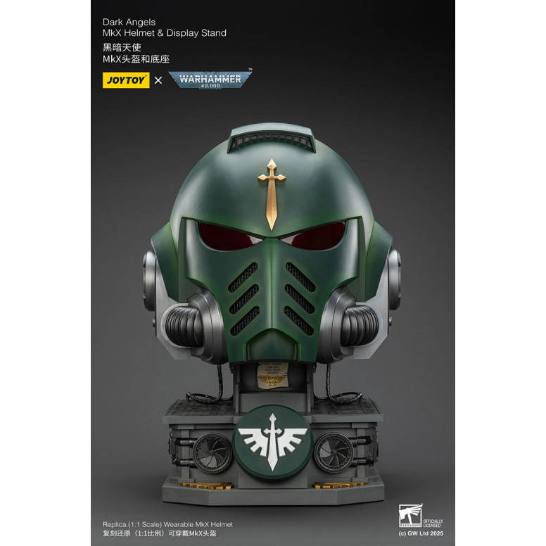 JoyToy - Warhammer 40000 - Dark Angels MkX Helm und Display-Ständer 1/1