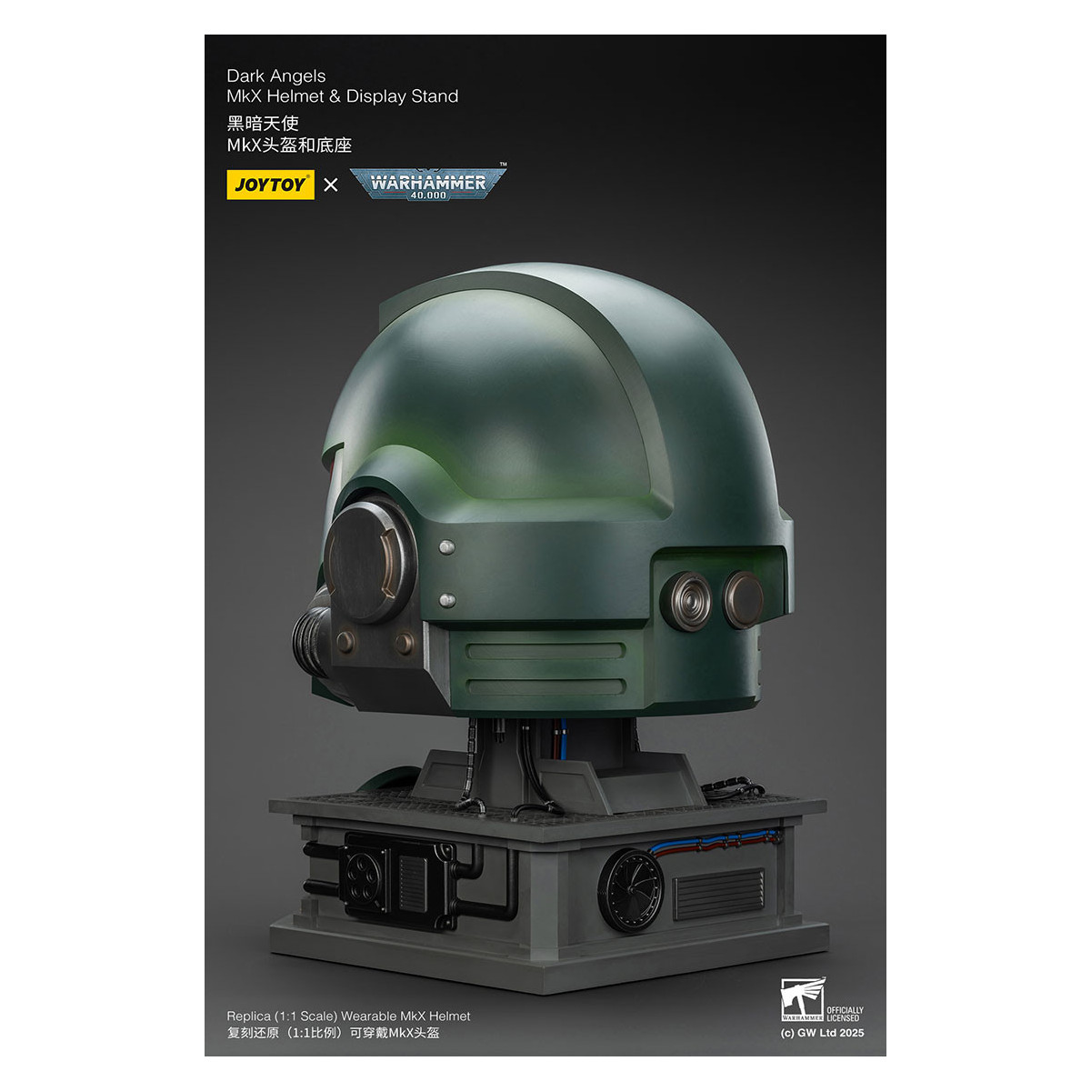 JoyToy - Warhammer 40000 - Dark Angels MkX Helm und Display-Ständer 1/1