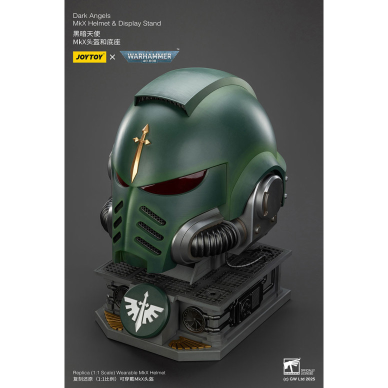 JoyToy - Warhammer 40000 - Dark Angels MkX Helm und Display-Ständer 1/1