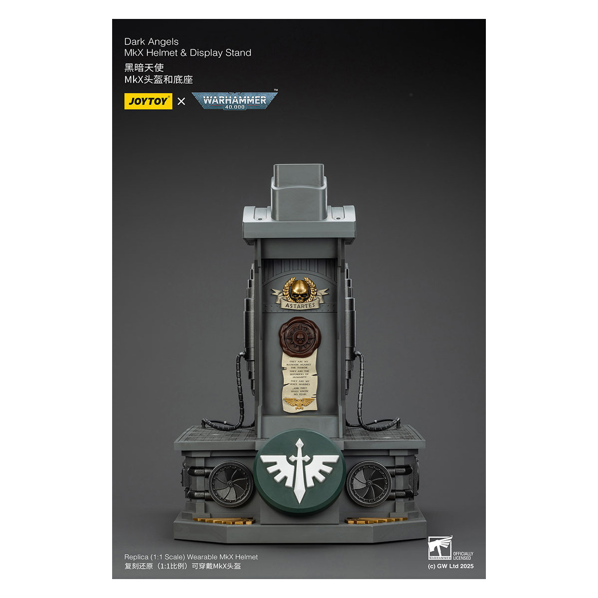 JoyToy - Warhammer 40000 - Dark Angels MkX Helm und Display-Ständer 1/1