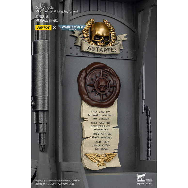 JoyToy - Warhammer 40000 - Dark Angels MkX Helm und Display-Ständer 1/1
