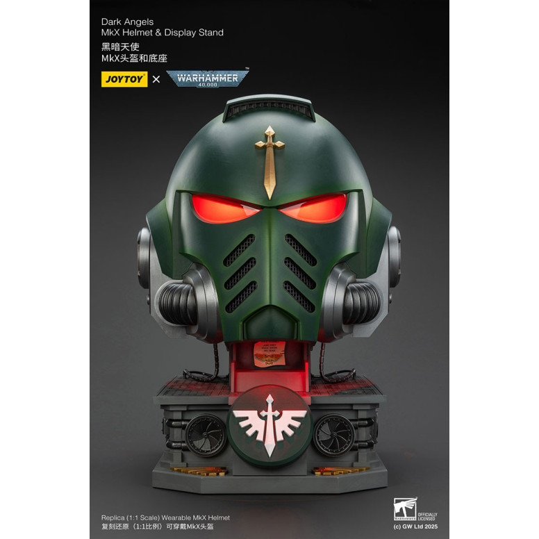 JoyToy - Warhammer 40000 - Dark Angels MkX Helm und Display-Ständer 1/1