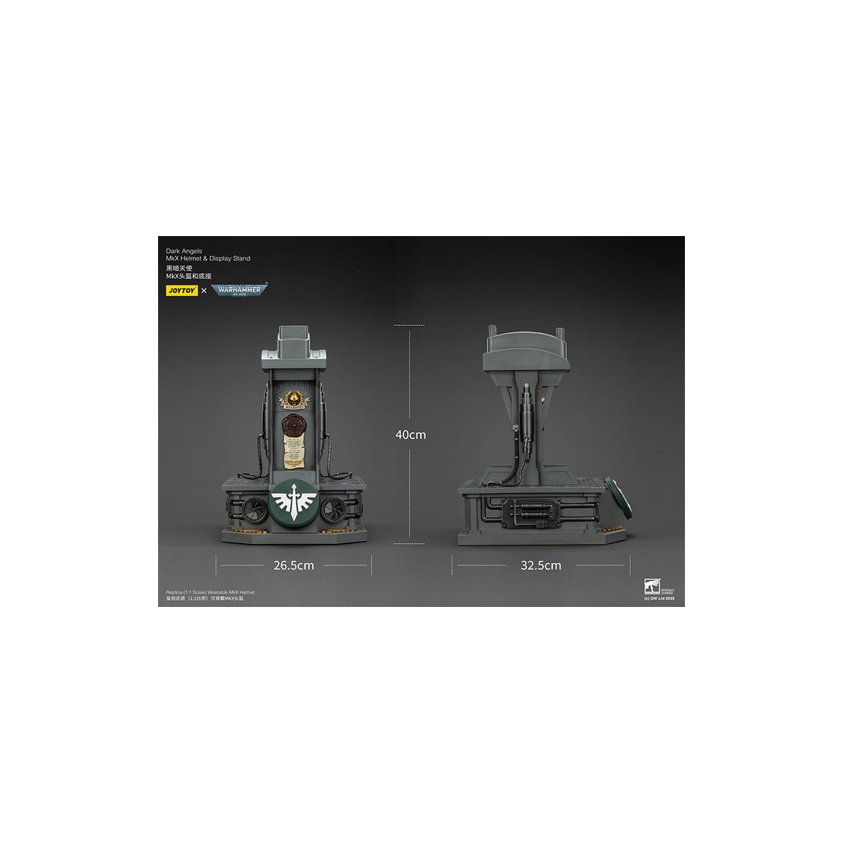 JoyToy - Warhammer 40000 - Dark Angels MkX Helm und Display-Ständer 1/1