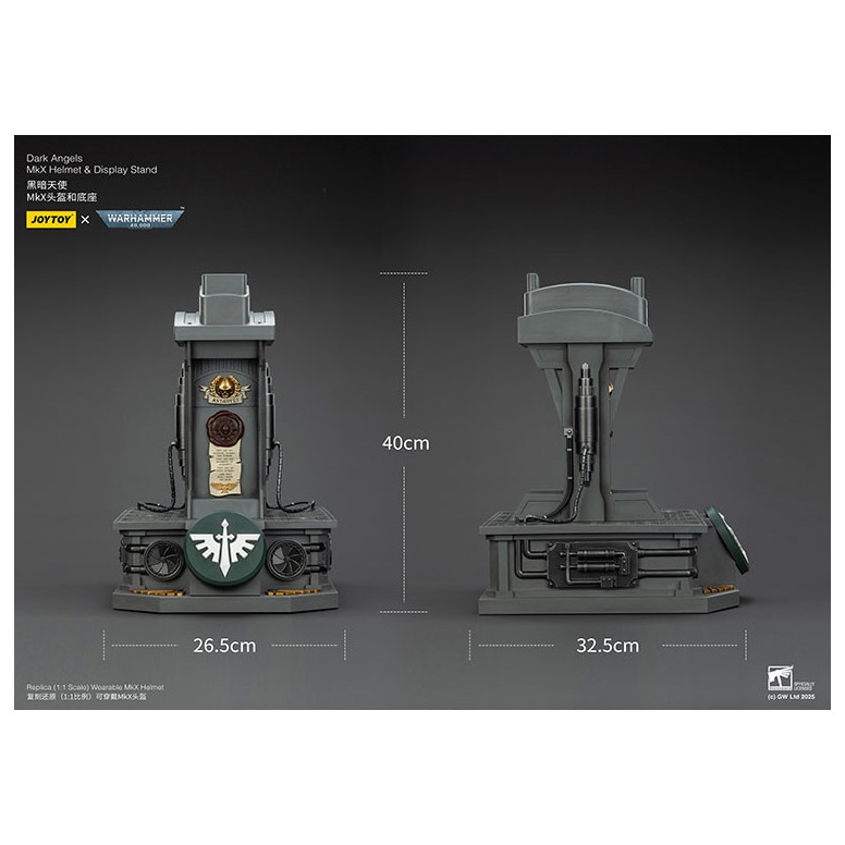 JoyToy - Warhammer 40000 - Dark Angels MkX Helm und Display-Ständer 1/1
