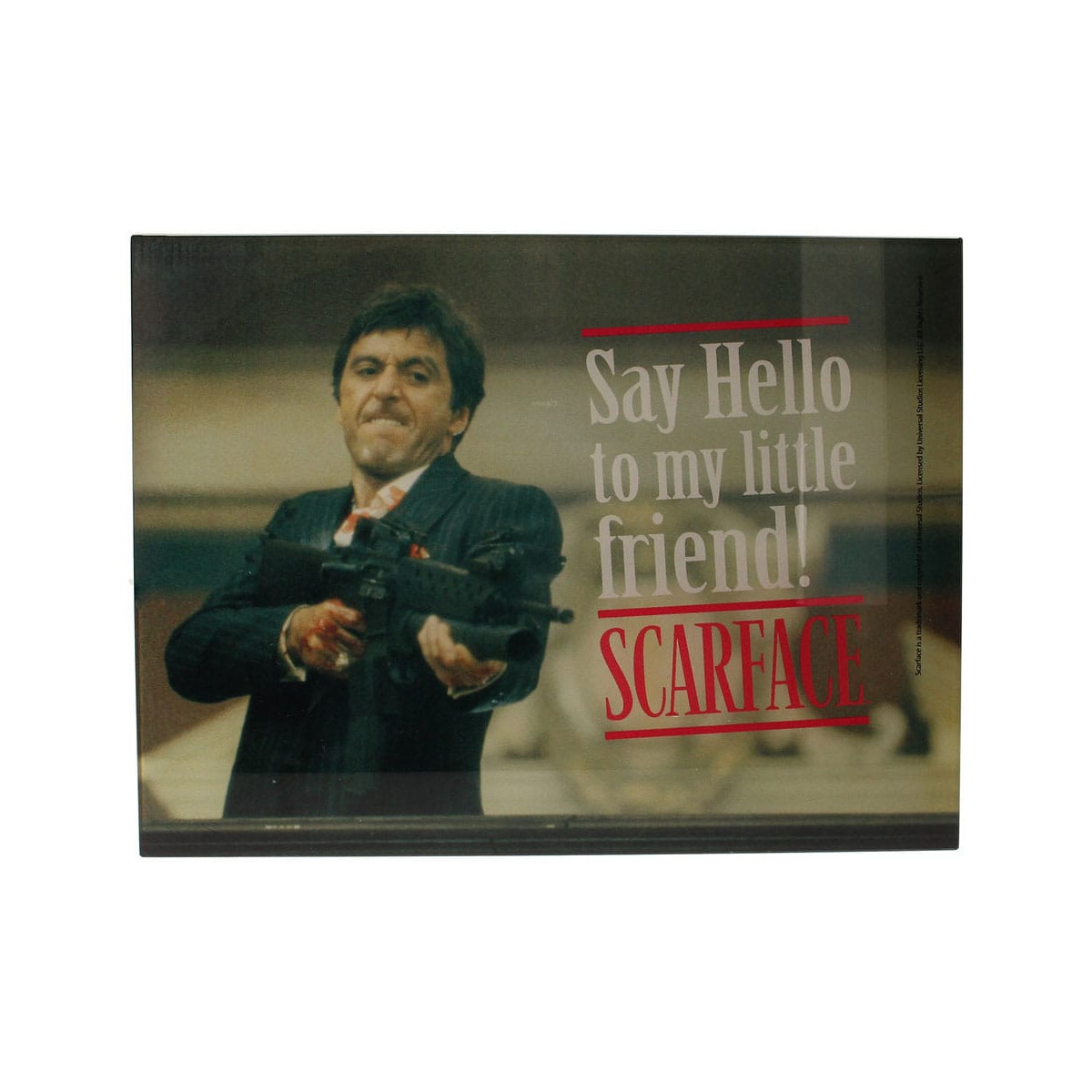 SD Toys - Scarface say Hello" Glasposter