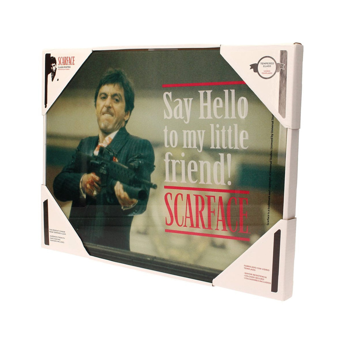 SD Toys - Scarface say Hello" Glasposter