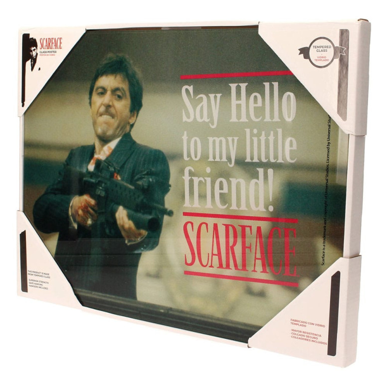 SD Toys - Scarface say Hello" Glasposter