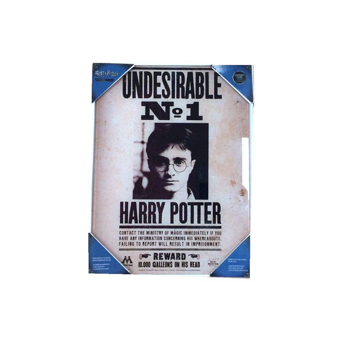 SD Toys - Harry Potter Glasposter "Unerwünscht Nr. 1