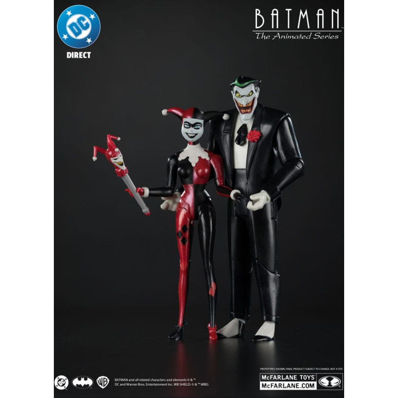 Mc Farlane DC Direct - Harley Quinn & The Joker (Mad Love) (Gold Label) - Batman: The Animated Series 1992