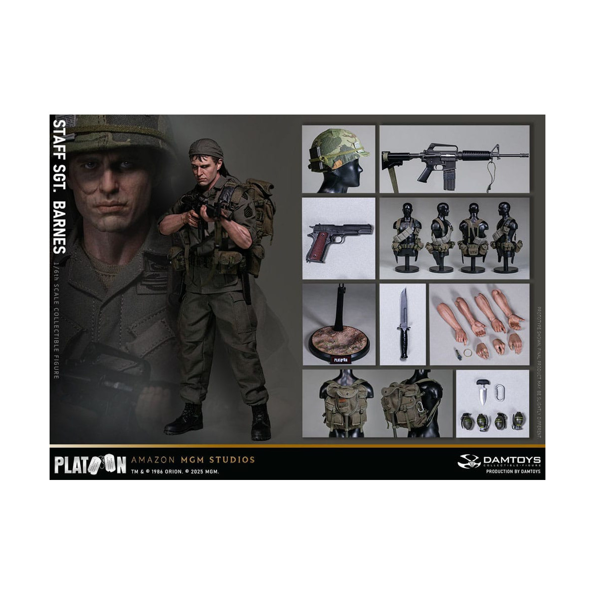 DAMTOYS - Platoon - Stabsfeldwebel Barnes 1/6 Sammlerstück