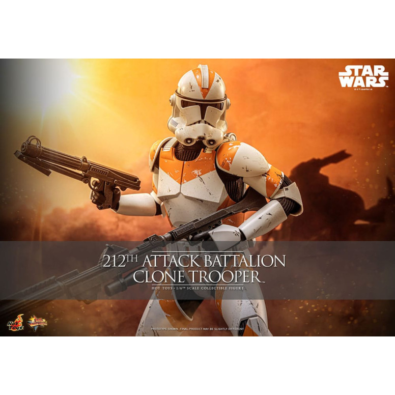 Hot Toys Star Wars - 104th Battalion Wolfpack Clone Trooper Deluxe Version - The Clone Wars 1/6 Figurine