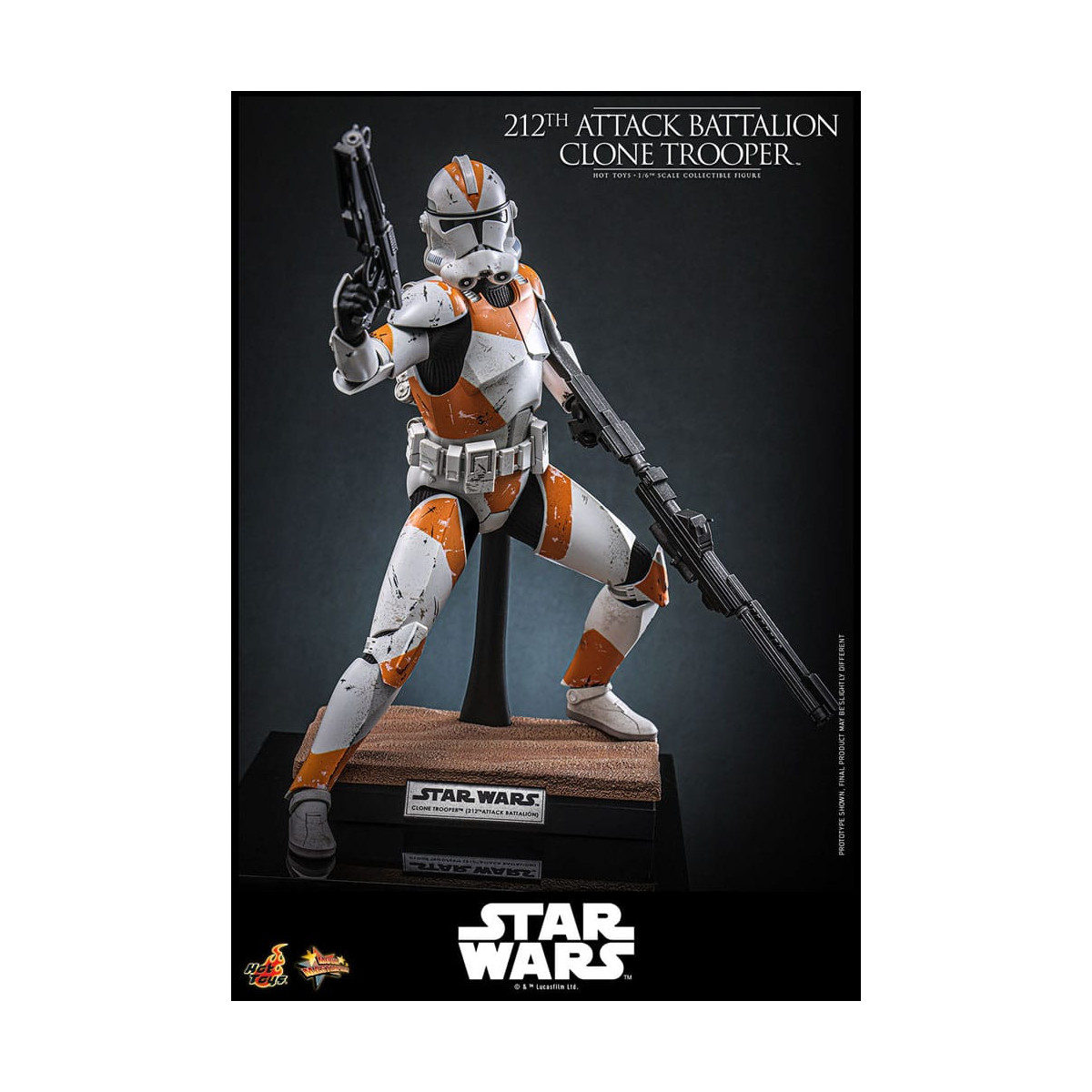 Hot Toys Star Wars - 104th Battalion Wolfpack Clone Trooper Deluxe Version - The Clone Wars 1/6 Figurine