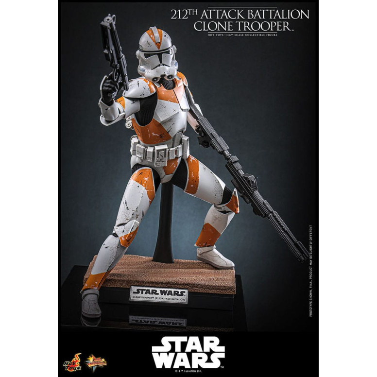Hot Toys Star Wars - 104th Battalion Wolfpack Clone Trooper Deluxe Version - The Clone Wars 1/6 Figurine