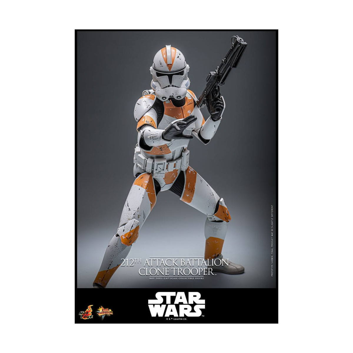 Hot Toys Star Wars - 104th Battalion Wolfpack Clone Trooper Deluxe Version - The Clone Wars 1/6 Figurine