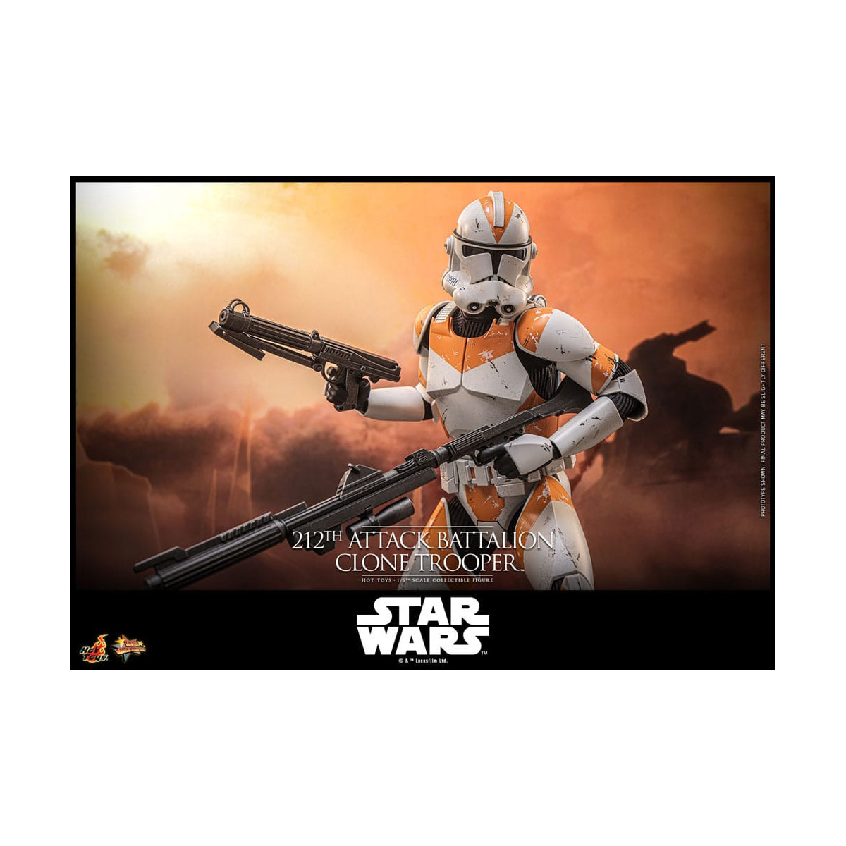 Hot Toys Star Wars - 104th Battalion Wolfpack Clone Trooper Deluxe Version - The Clone Wars 1/6 Figurine