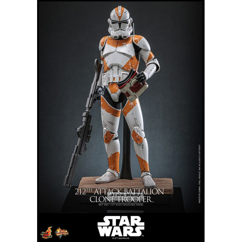 Hot Toys Star Wars - 104th Battalion Wolfpack Clone Trooper Deluxe Version - The Clone Wars 1/6 Figurine