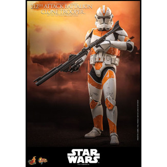 Hot Toys Star Wars - 104th Battalion Wolfpack Clone Trooper Deluxe Version - The Clone Wars 1/6 Figurine