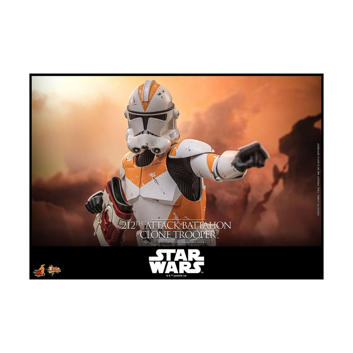 Hot Toys Star Wars - 104th Battalion Wolfpack Clone Trooper Deluxe Version - The Clone Wars 1/6 Figurine