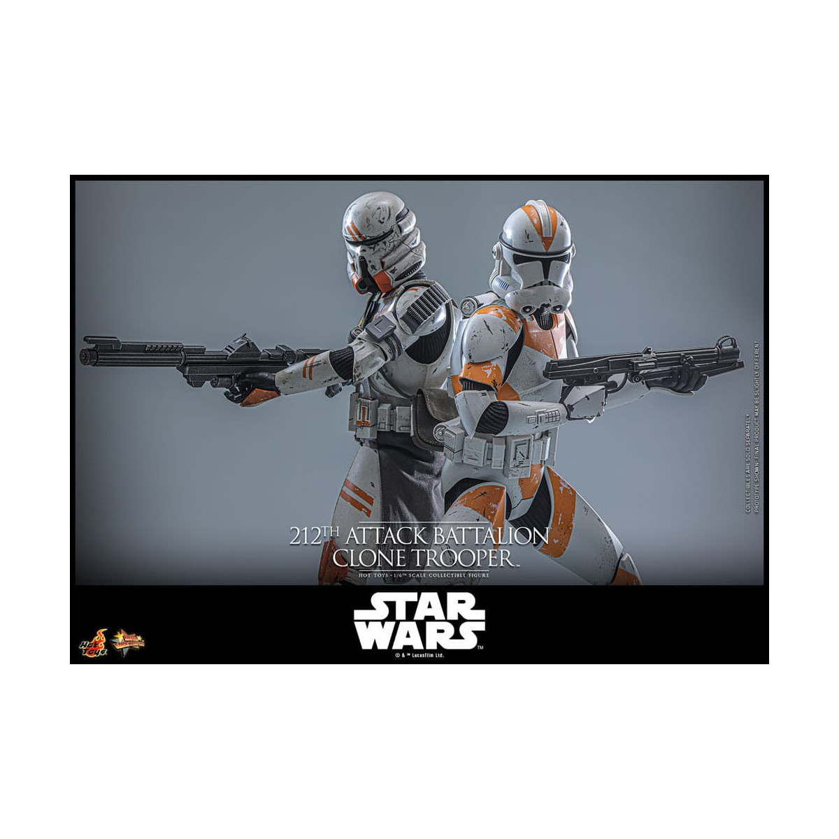 Hot Toys Star Wars - 104th Battalion Wolfpack Clone Trooper Deluxe Version - The Clone Wars 1/6 Figurine