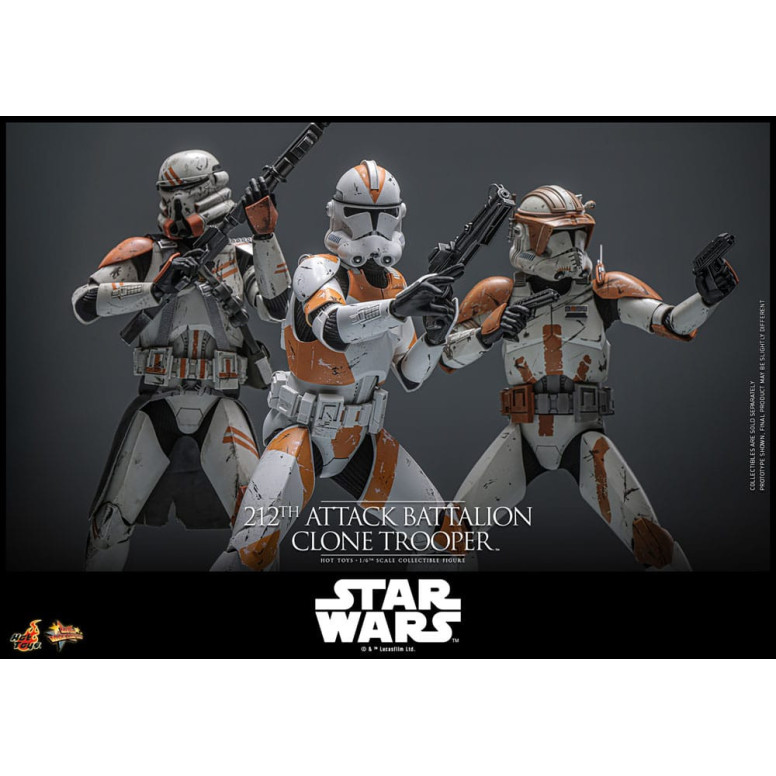 Hot Toys Star Wars - 104th Battalion Wolfpack Clone Trooper Deluxe Version - The Clone Wars 1/6 Figurine