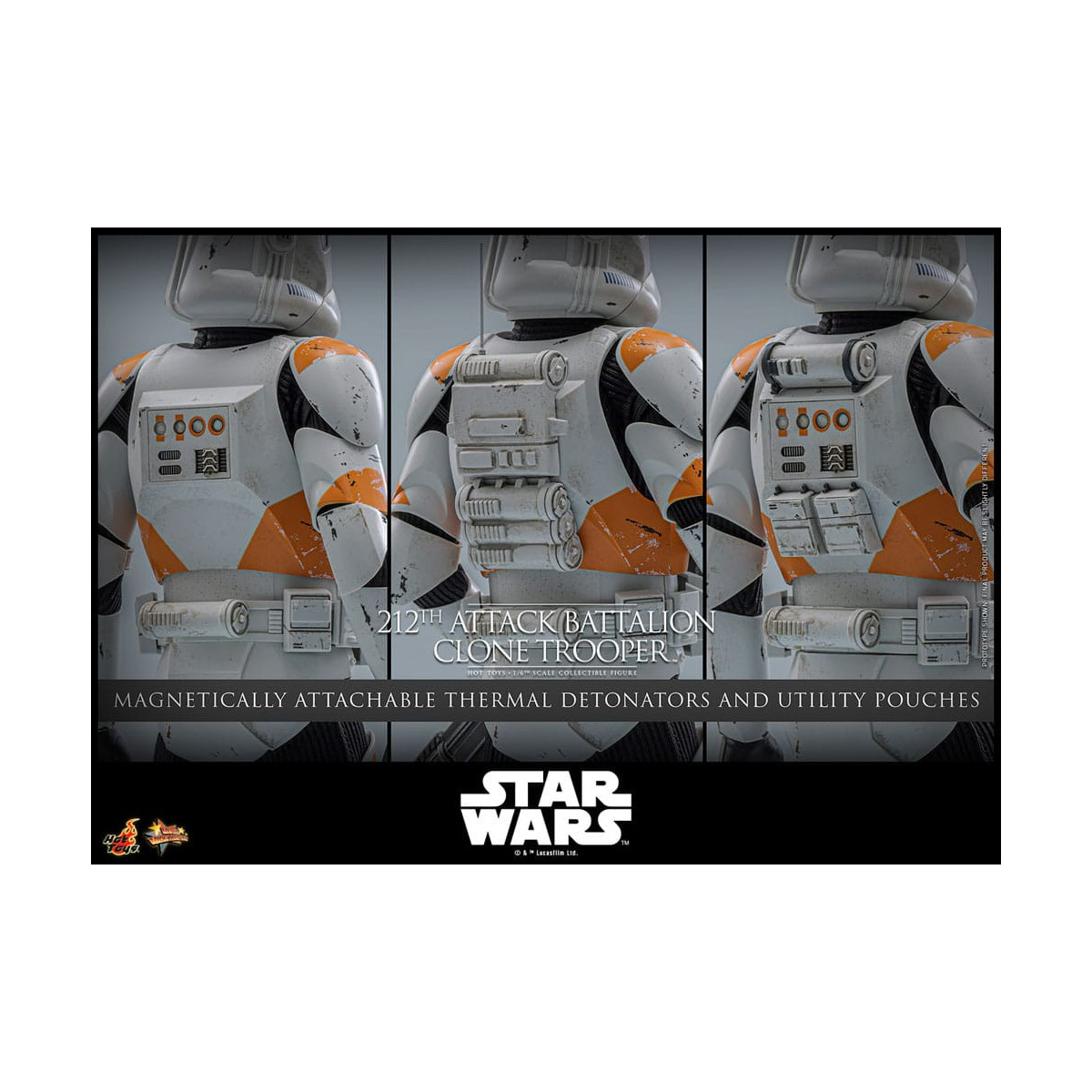 Hot Toys Star Wars - 104th Battalion Wolfpack Clone Trooper Deluxe Version - The Clone Wars 1/6 Figurine