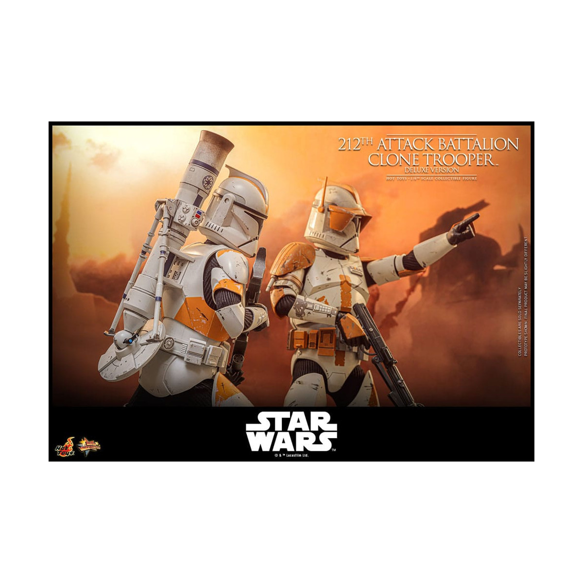 Hot Toys Star Wars - 212th Attack Battalion Clone Trooper Deluxe Version - The Clone Wars 1/6
