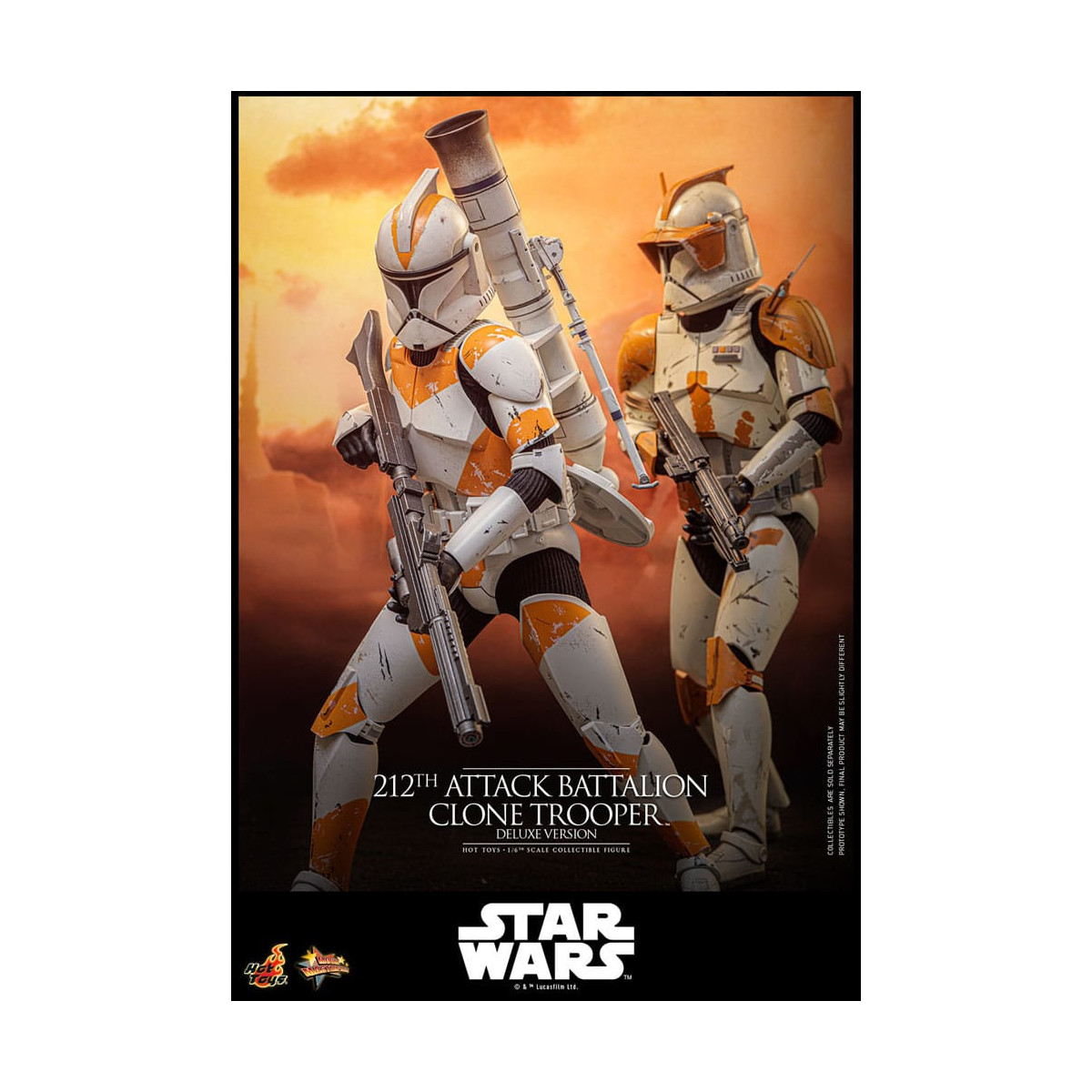 Hot Toys Star Wars - 212th Attack Battalion Clone Trooper Deluxe Version - The Clone Wars 1/6