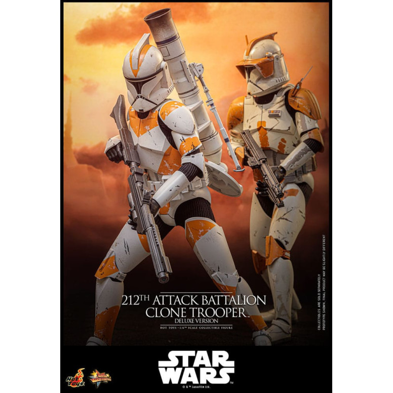 Hot Toys Star Wars - 212th Attack Battalion Clone Trooper Deluxe Version - The Clone Wars 1/6