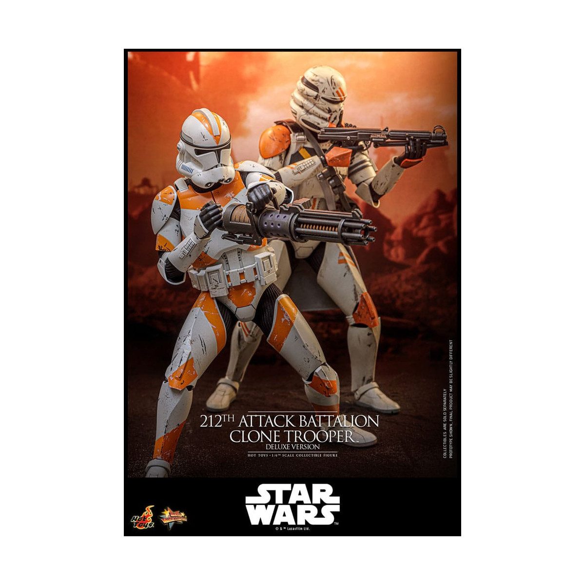 Hot Toys Star Wars - 212th Attack Battalion Clone Trooper Deluxe Version - The Clone Wars 1/6
