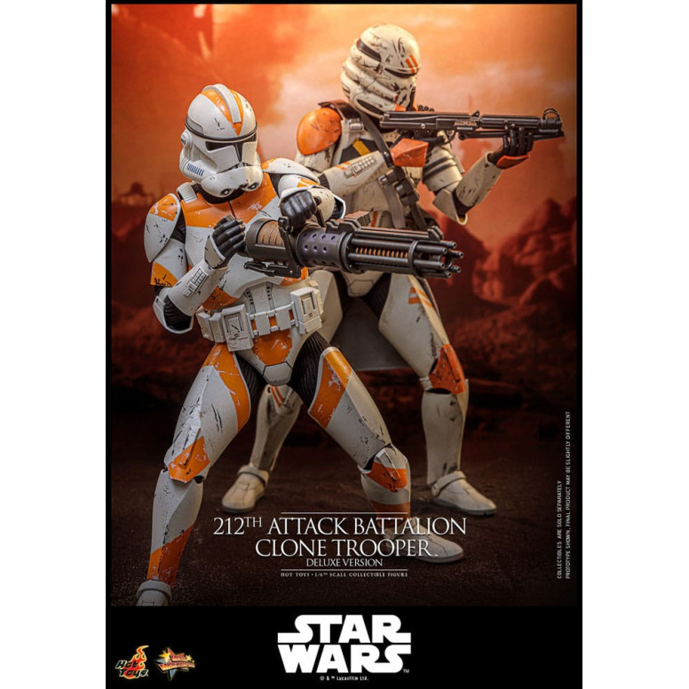 Hot Toys Star Wars - 212th Attack Battalion Clone Trooper Deluxe Version - The Clone Wars 1/6