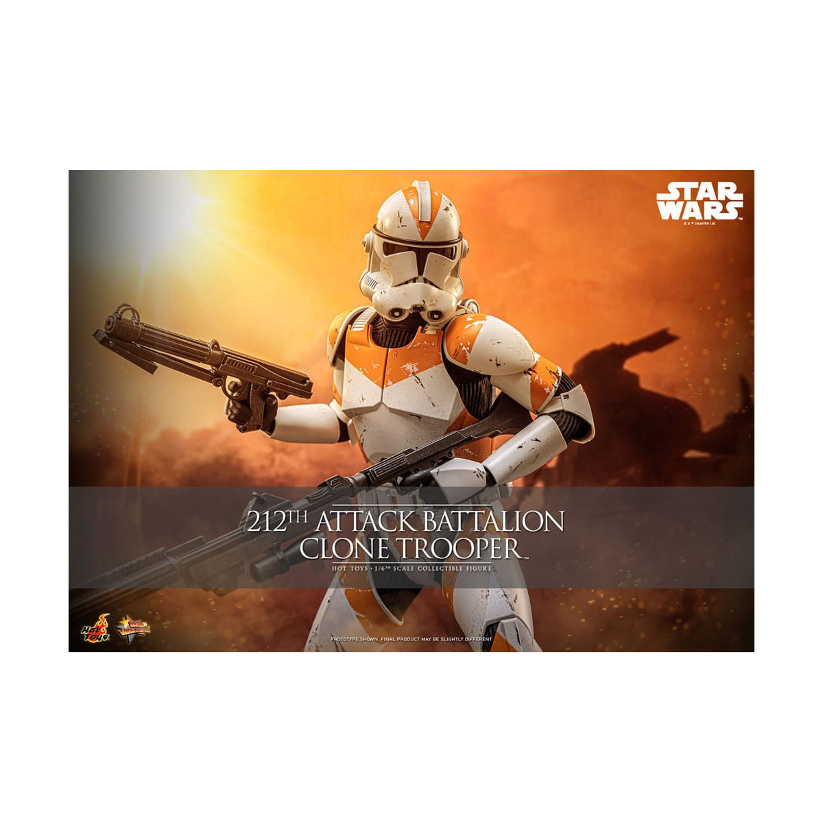 Hot Toys Star Wars - 212th Attack Battalion Clone Trooper Deluxe Version - The Clone Wars 1/6