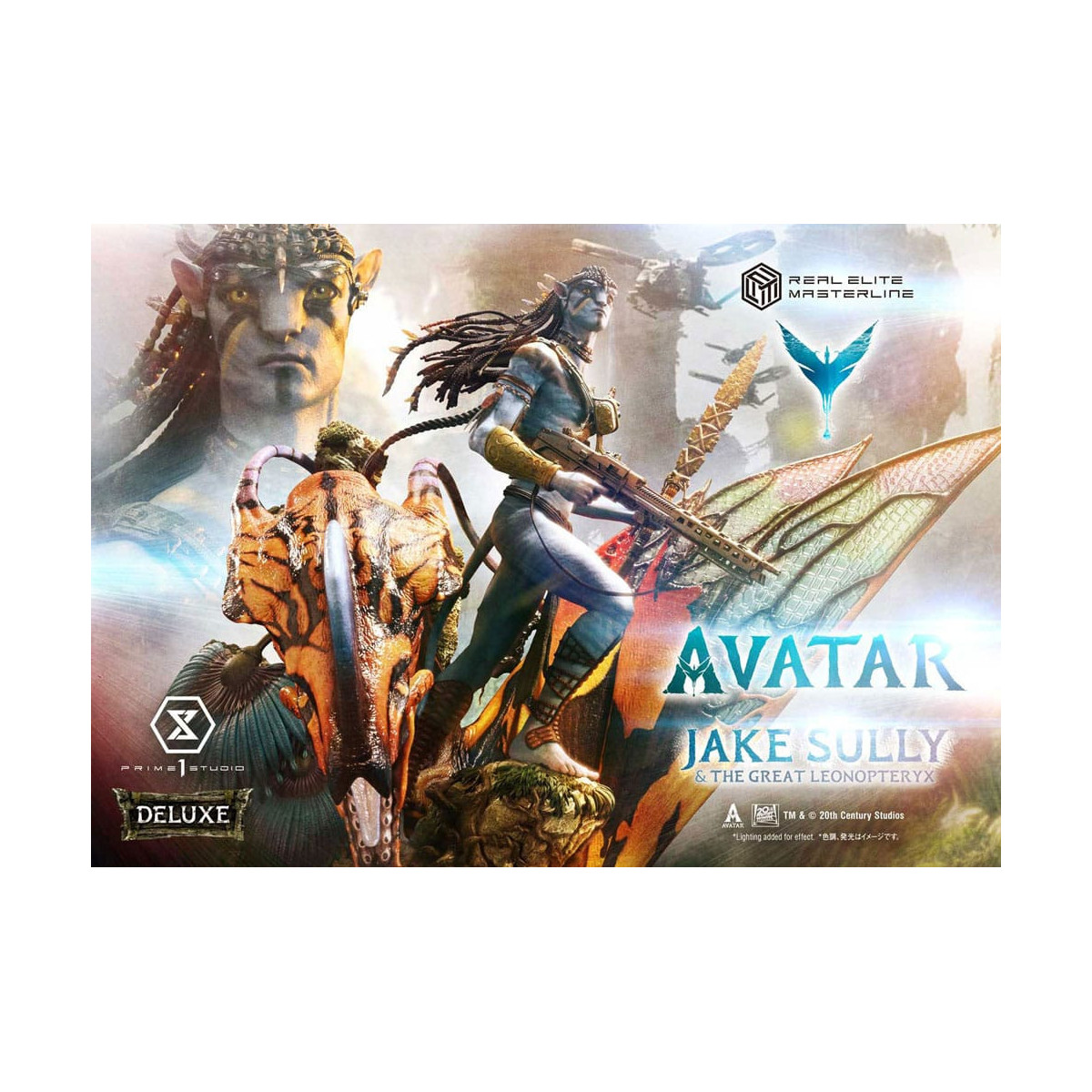 Prime 1 Studio Avatar - Jake Sully & Der große Leonopteryx Deluxe Version 1/4
