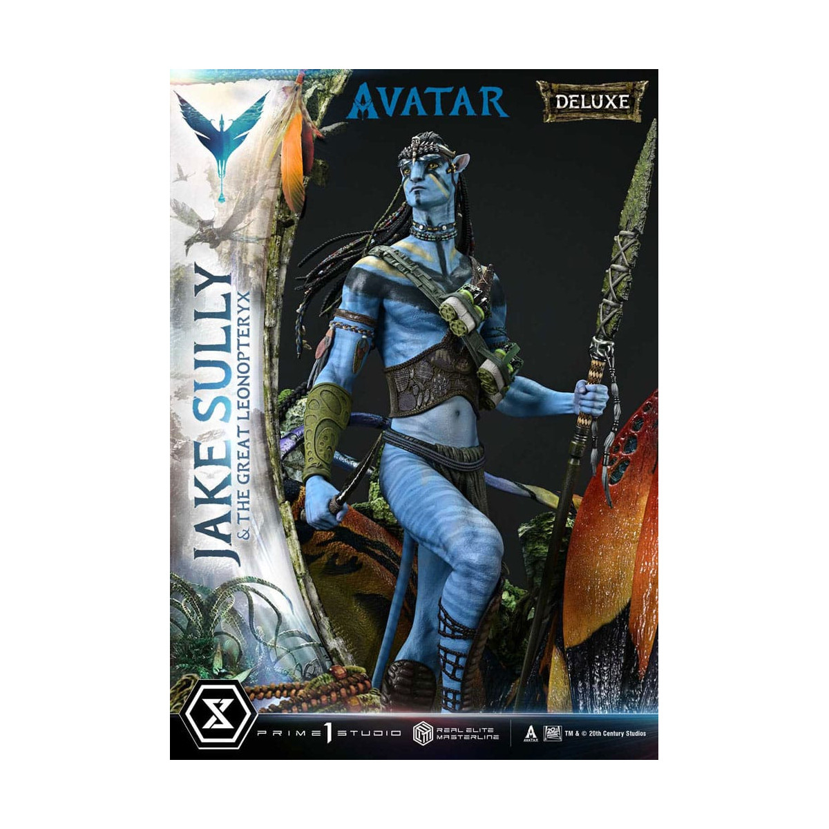 Prime 1 Studio Avatar - Jake Sully & Der große Leonopteryx Deluxe Version 1/4