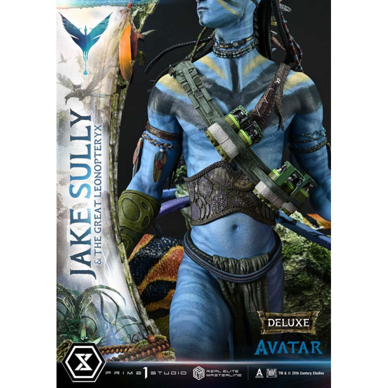 Prime 1 Studio Avatar - Jake Sully & Der große Leonopteryx Deluxe Version 1/4