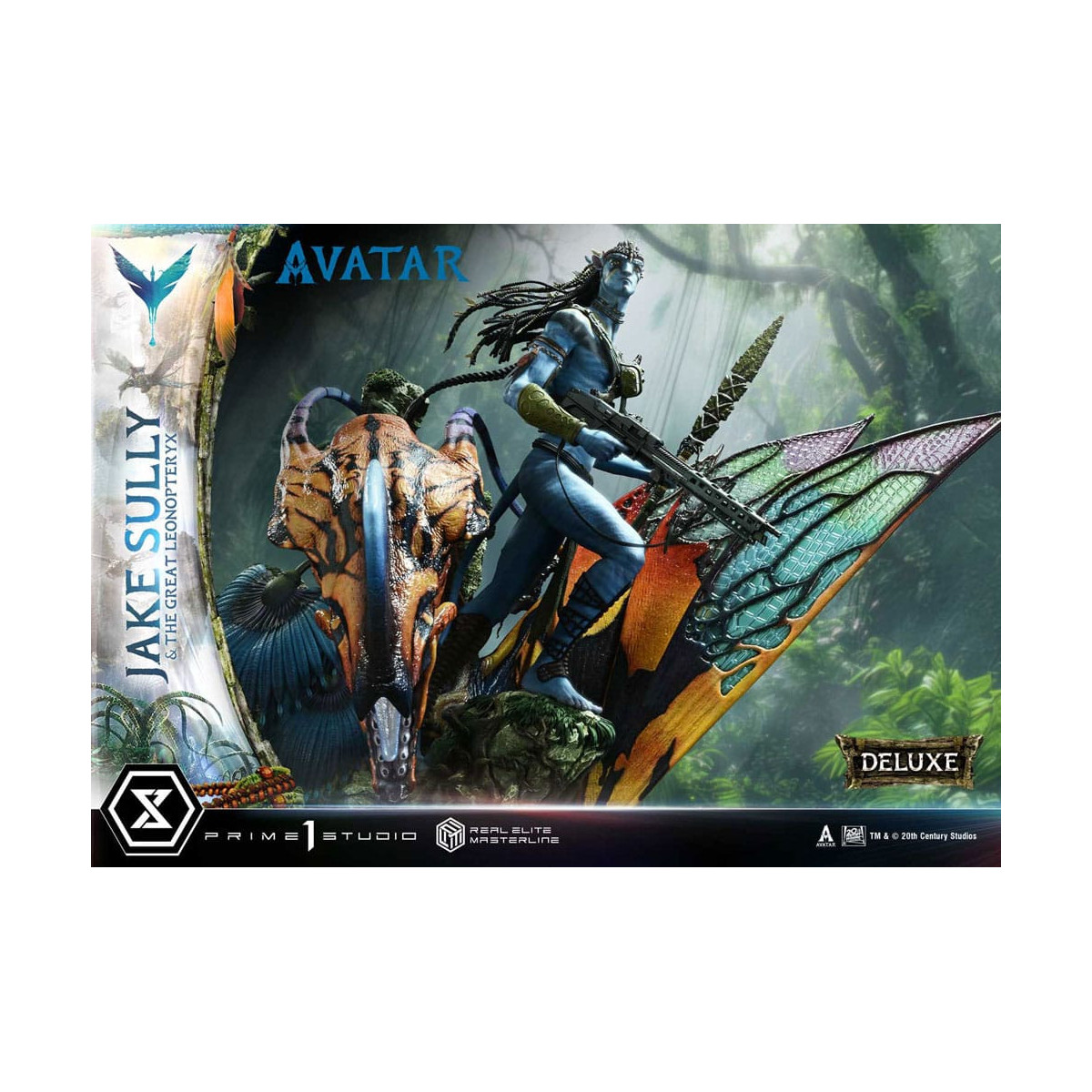 Prime 1 Studio Avatar - Jake Sully & Der große Leonopteryx Deluxe Version 1/4