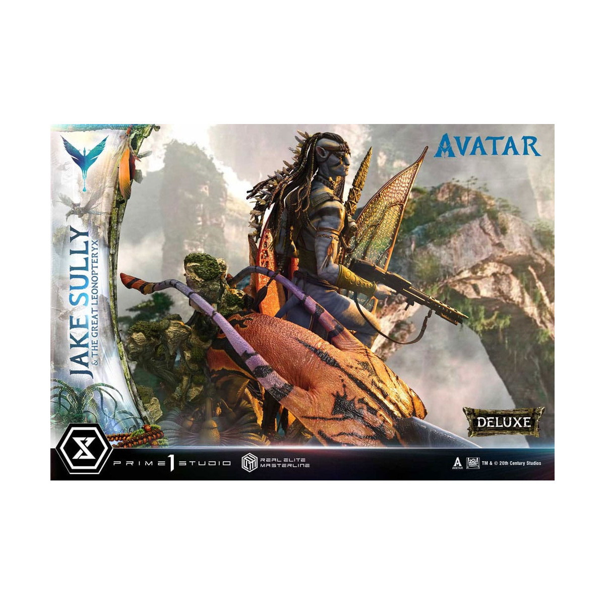 Prime 1 Studio Avatar - Jake Sully & Der große Leonopteryx Deluxe Version 1/4