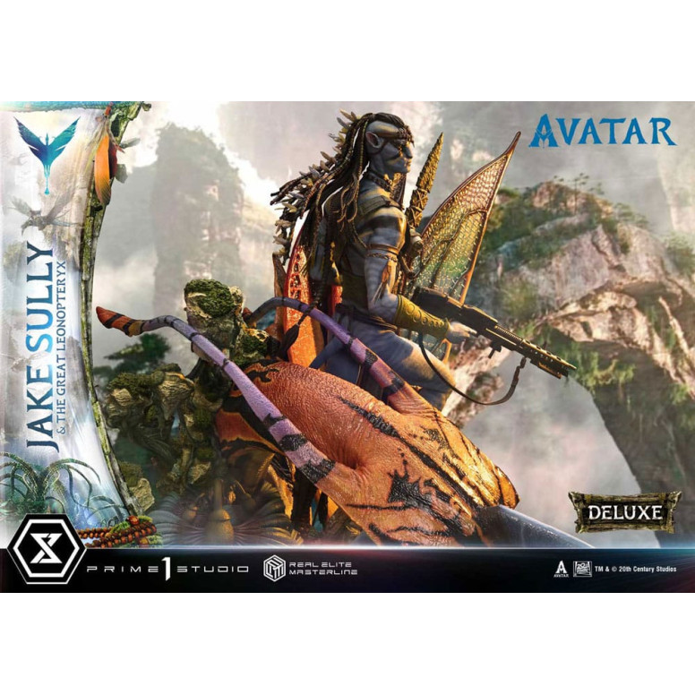Prime 1 Studio Avatar - Jake Sully & Der große Leonopteryx Deluxe Version 1/4