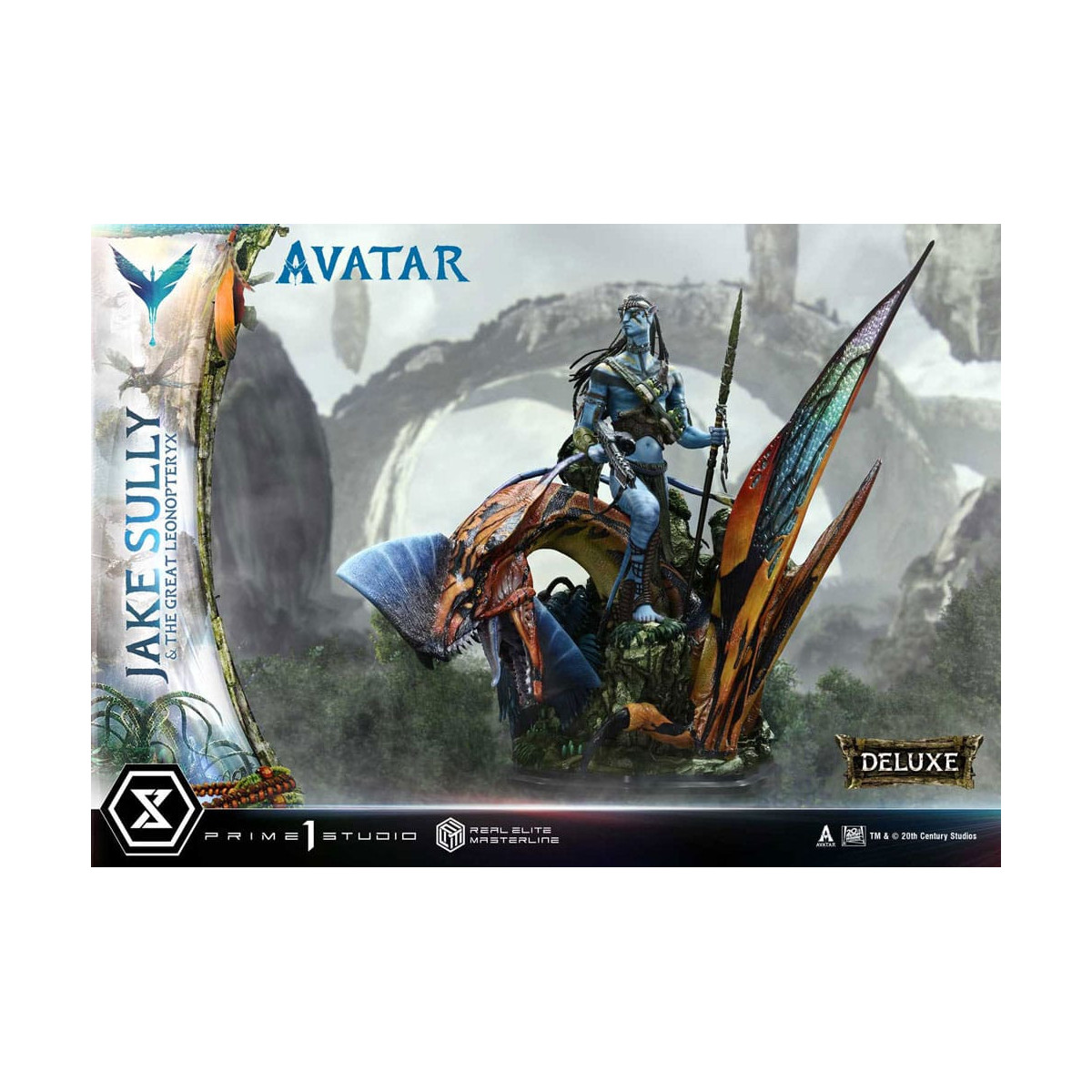 Prime 1 Studio Avatar - Jake Sully & Der große Leonopteryx Deluxe Version 1/4