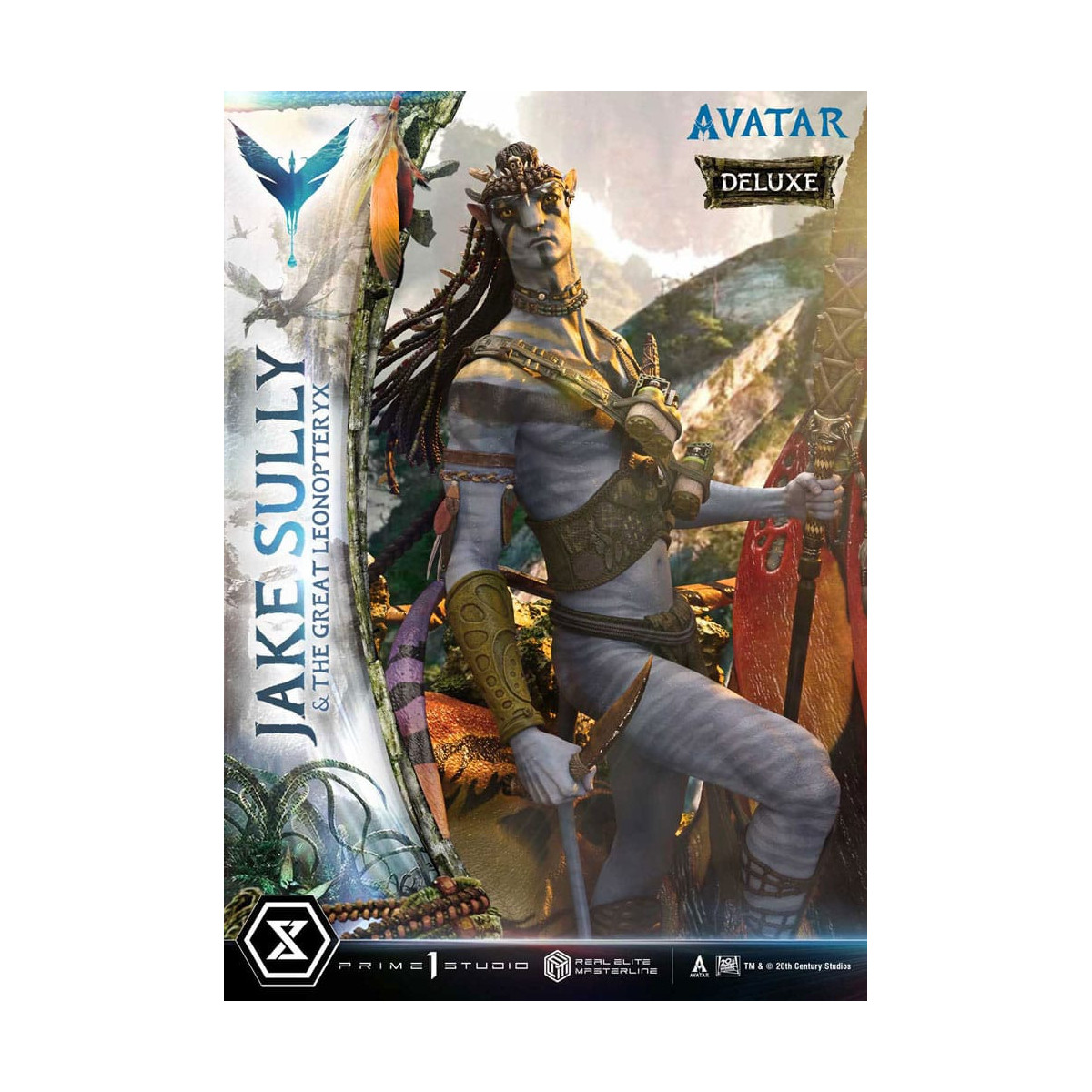 Prime 1 Studio Avatar - Jake Sully & Der große Leonopteryx Deluxe Version 1/4