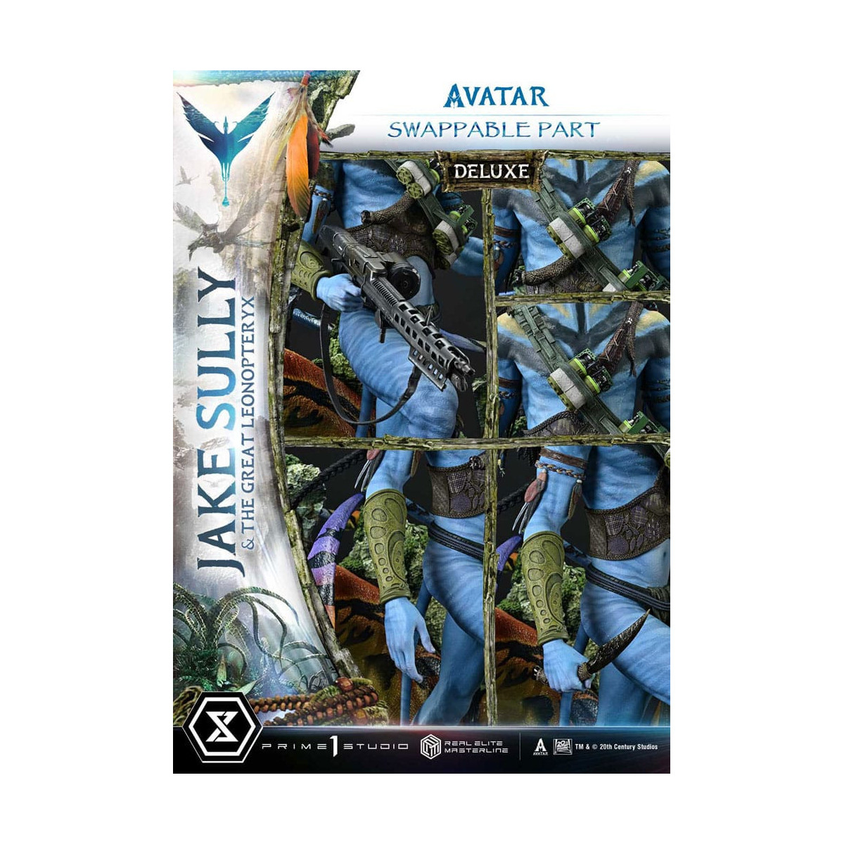 Prime 1 Studio Avatar - Jake Sully & Der große Leonopteryx Deluxe Version 1/4