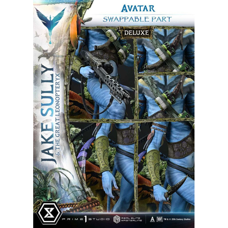 Prime 1 Studio Avatar - Jake Sully & Der große Leonopteryx Deluxe Version 1/4