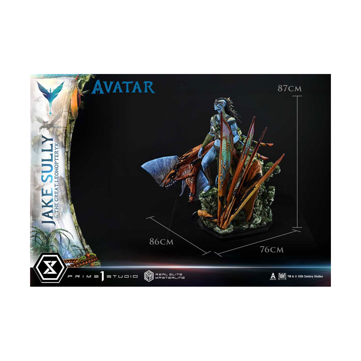 Prime 1 Studio Avatar - Jake Sully & Der große Leonopteryx Deluxe Version 1/4