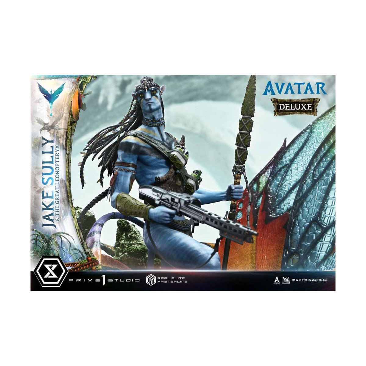 Prime 1 Studio Avatar - Jake Sully & Der große Leonopteryx Deluxe Version 1/4