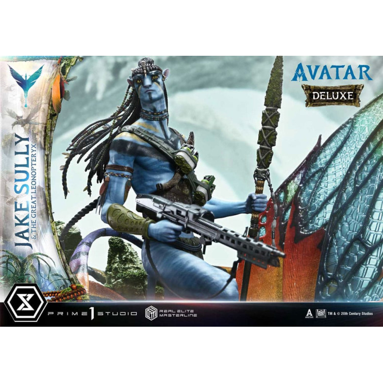 Prime 1 Studio Avatar - Jake Sully & Der große Leonopteryx Deluxe Version 1/4
