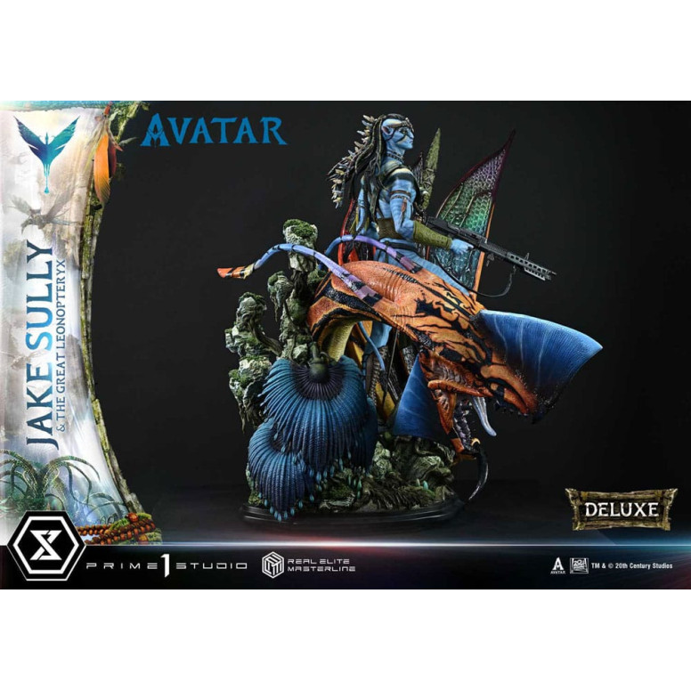 Prime 1 Studio Avatar - Jake Sully & Der große Leonopteryx Deluxe Version 1/4