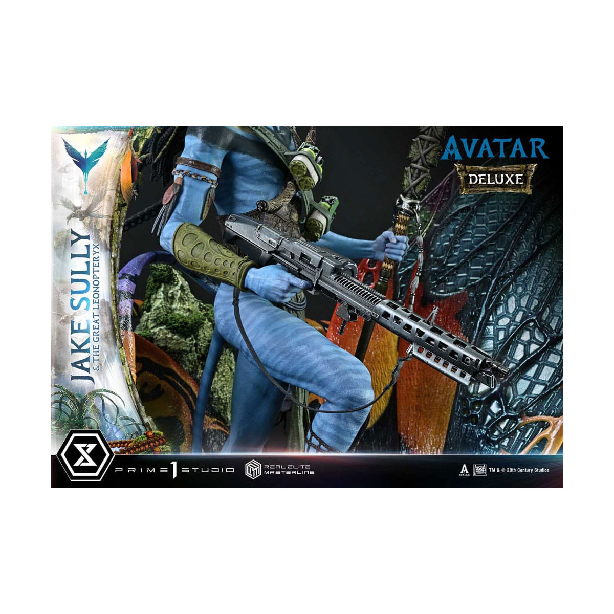 Prime 1 Studio Avatar - Jake Sully & Der große Leonopteryx Deluxe Version 1/4