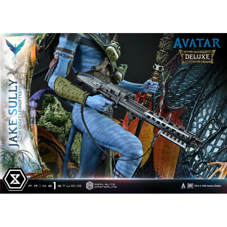 Prime 1 Studio Avatar - Jake Sully & Der große Leonopteryx Deluxe Version 1/4